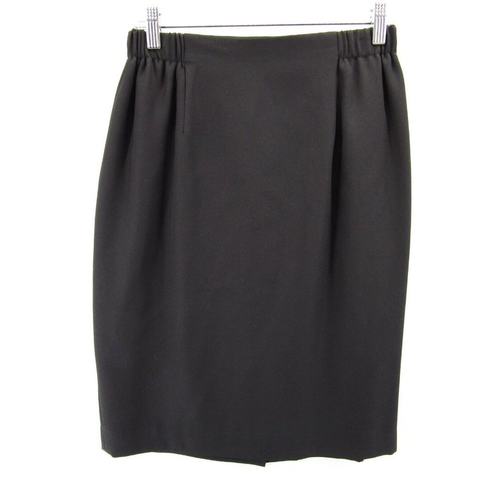 VINTAGE Criscione Cache Skirt Medium Pencil Career Pleated Lined USA